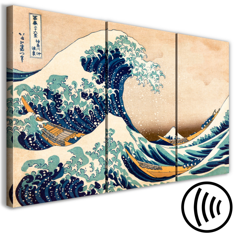 Canvas Print The Great Wave off Kanagawa (3 Parts) 125804 additionalImage 6