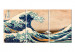Canvas Print The Great Wave off Kanagawa (3 Parts) 125804