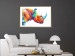 Poster Rainbow Rhinoceros - colorful and abstract animal on a white background 127204 additionalThumb 15