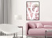 Poster Love - Letters - white inscriptions on background of pink flowers 127904 additionalThumb 4