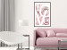 Poster Love - Letters - white inscriptions on background of pink flowers 127904 additionalThumb 23
