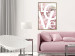 Poster Love - Letters - white inscriptions on background of pink flowers 127904 additionalThumb 7