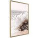 Wall Poster Torn Element - seascape with a large wave crashing on dark rock 129504 additionalThumb 12