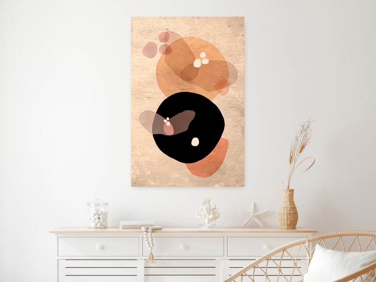 Wall Poster Moonlit Butterfly - abstract shapes resembling butterflies and the moon 129804 additionalImage 2