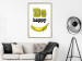 Wall Poster Happy Banana - English text and a yellow fruit on a white background 132204 additionalThumb 7