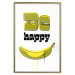 Wall Poster Happy Banana - English text and a yellow fruit on a white background 132204 additionalThumb 20