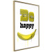 Wall Poster Happy Banana - English text and a yellow fruit on a white background 132204 additionalThumb 14