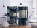 Folding Screen Concrete City II (5-piece) - geometric gray 3D abstraction 132604 additionalThumb 2