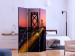 Room Divider Screen Charming Evening in San Francisco (3-piece) - sunset and bridge 133104 additionalThumb 2