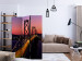 Room Divider Screen Charming Evening in San Francisco (3-piece) - sunset and bridge 133104 additionalThumb 4