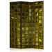 Room Separator Golden Glow (3-piece) - elegant mosaic of shiny tiles 133204