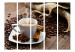Room Separator Star Anise Coffee II (5-piece) - coffee cup on wooden background 133304 additionalThumb 3