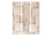 Room Divider Screen Industrial Dream (3-piece) - beige geometric composition 133504 additionalThumb 3