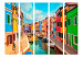 Room Divider Screen Colorful Canal in Burano II - river with colorful buildings and boats 134004 additionalThumb 3