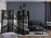 Room Separator Grey Wilderness II - black and white forest landscape with sunlight 134104 additionalThumb 4