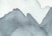 Canvas Mountain background - Abstraction with mountain in gray and white 134604 additionalThumb 5