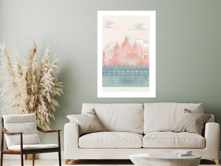 Poster Spring in Venice - pastel sea composition against architecture backdrop 135004 additionalImage 5
