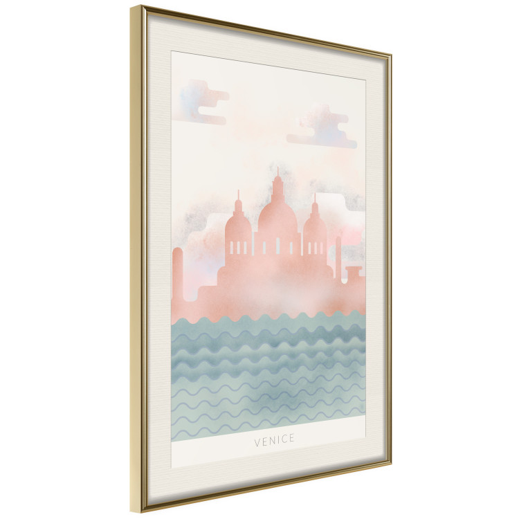 Poster Spring in Venice - pastel sea composition against architecture backdrop 135004 additionalImage 3