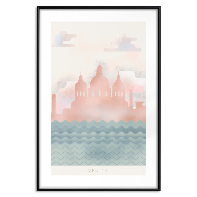 Poster Spring in Venice - pastel sea composition against architecture backdrop 135004 additionalImage 17
