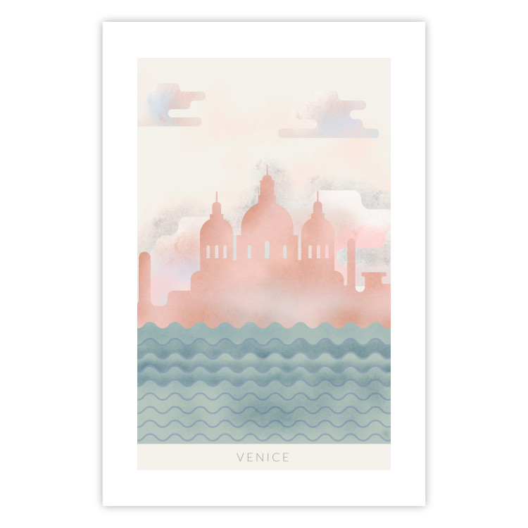 Poster Spring in Venice - pastel sea composition against architecture backdrop 135004 additionalImage 19