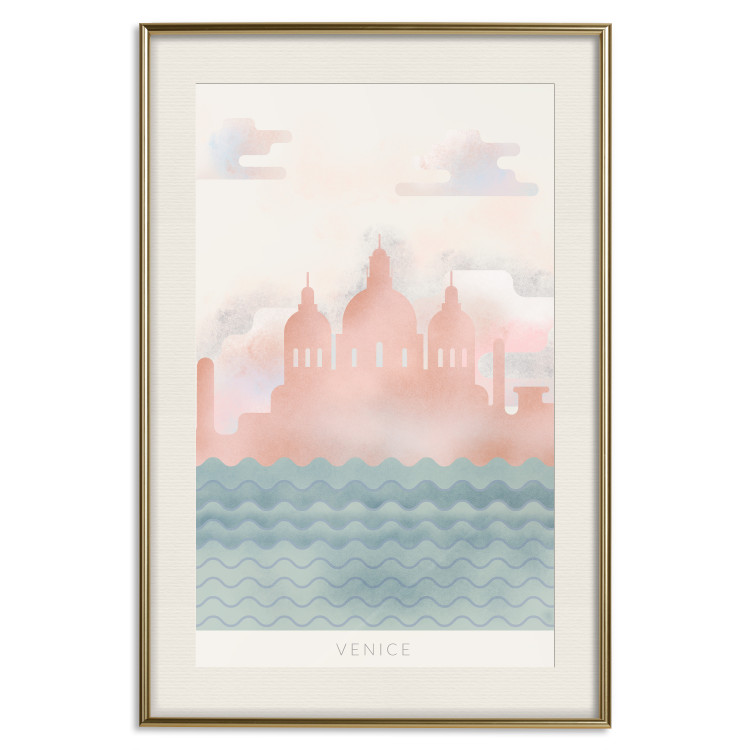 Poster Spring in Venice - pastel sea composition against architecture backdrop 135004 additionalImage 20