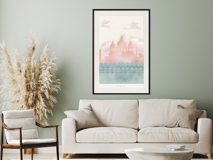 Poster Spring in Venice - pastel sea composition against architecture backdrop 135004 additionalImage 24