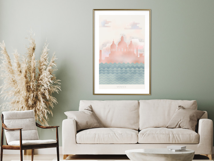 Poster Spring in Venice - pastel sea composition against architecture backdrop 135004 additionalImage 15