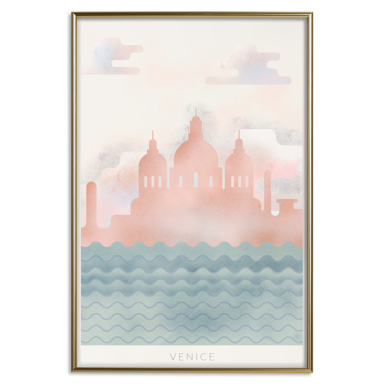 Poster Spring in Venice - pastel sea composition against architecture backdrop 135004 additionalImage 21