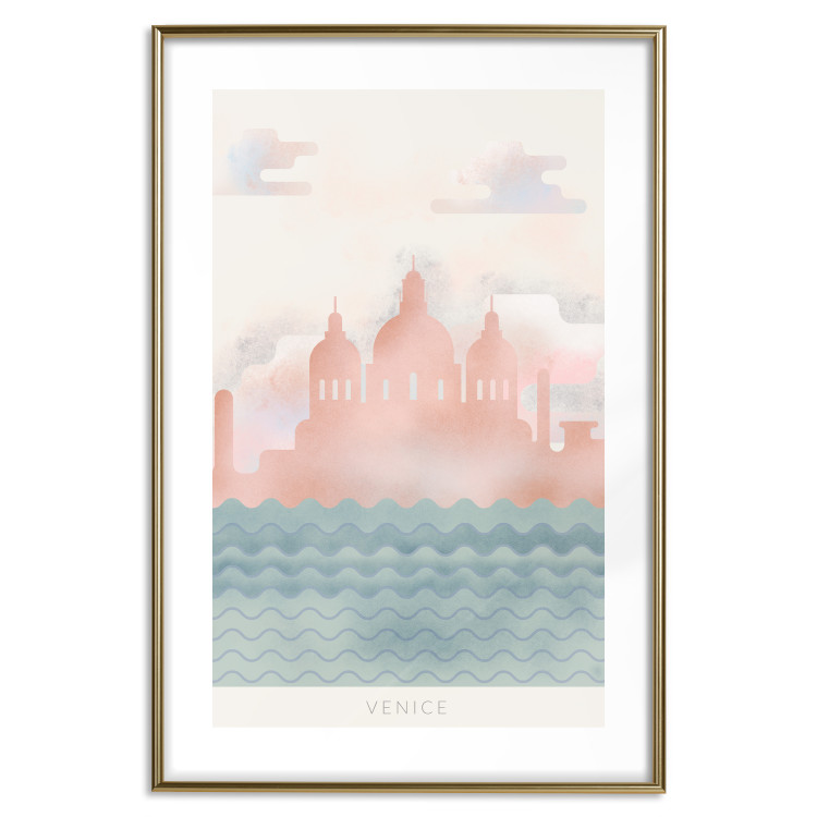 Poster Spring in Venice - pastel sea composition against architecture backdrop 135004 additionalImage 16