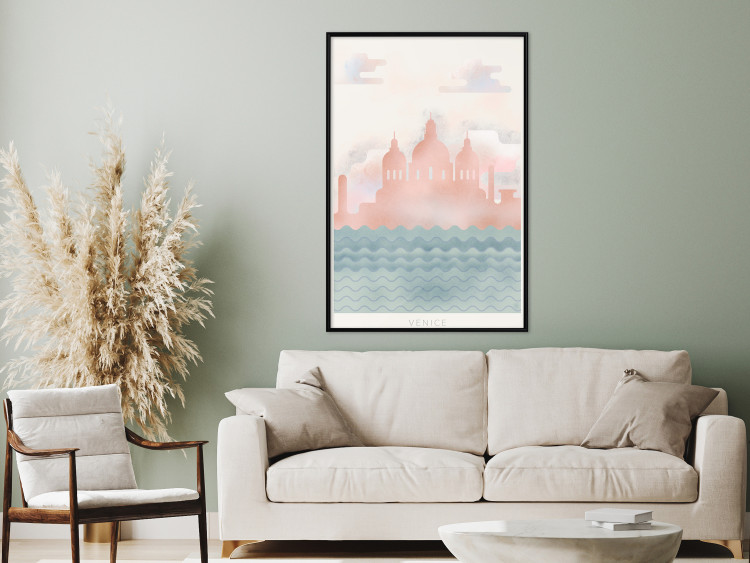 Poster Spring in Venice - pastel sea composition against architecture backdrop 135004 additionalImage 4