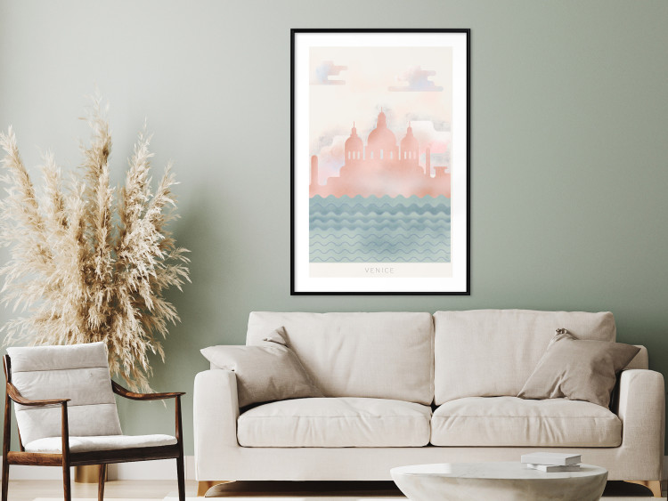 Poster Spring in Venice - pastel sea composition against architecture backdrop 135004 additionalImage 18