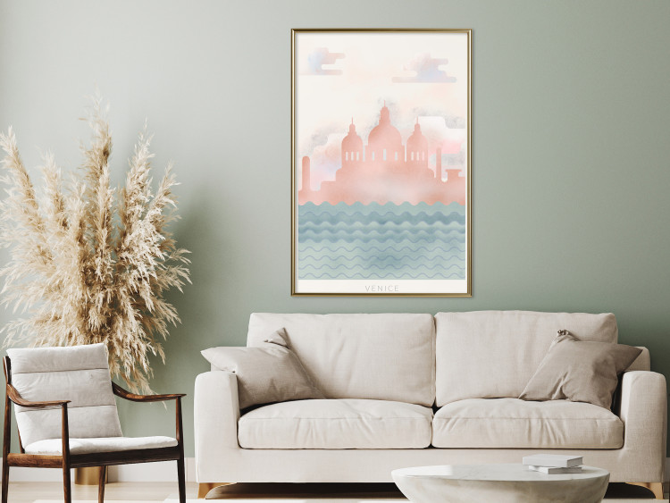 Poster Spring in Venice - pastel sea composition against architecture backdrop 135004 additionalImage 7
