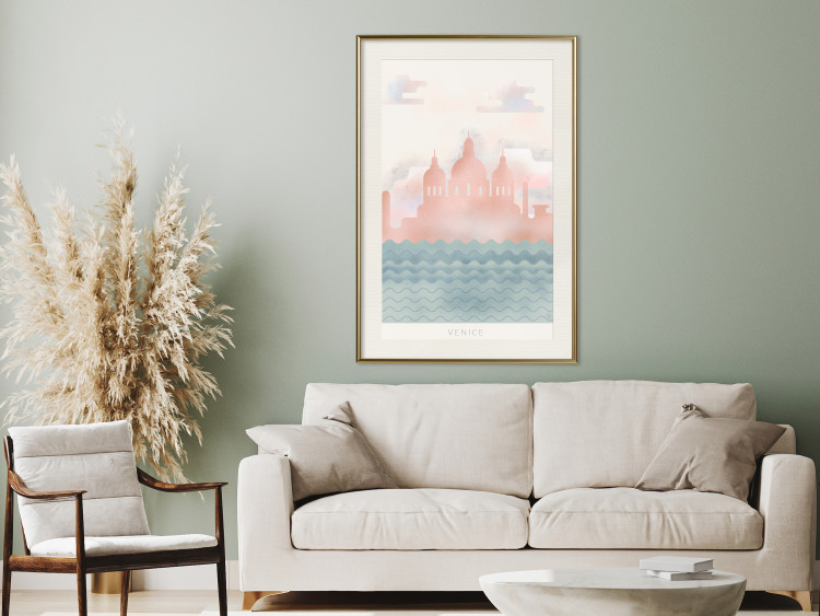 Poster Spring in Venice - pastel sea composition against architecture backdrop 135004 additionalImage 22