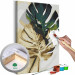 Paint by Number Kit Golden Monstera 135404