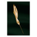 Poster Leaf in the Wind - golden leaf composition on a dark green background 135604