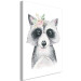 Canvas Print Sweet raccoon - colorful illustration for children 135704 additionalThumb 2