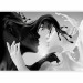 Photo Wallpaper Tender opposites - abstract black and white figure in love 135804 additionalThumb 1