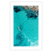 Poster Turquoise Depths - seascape of the azure sea and brown coastal rocks 135904 additionalThumb 11