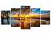 Canvas Print On the Hill (5 Parts) Wide 137504