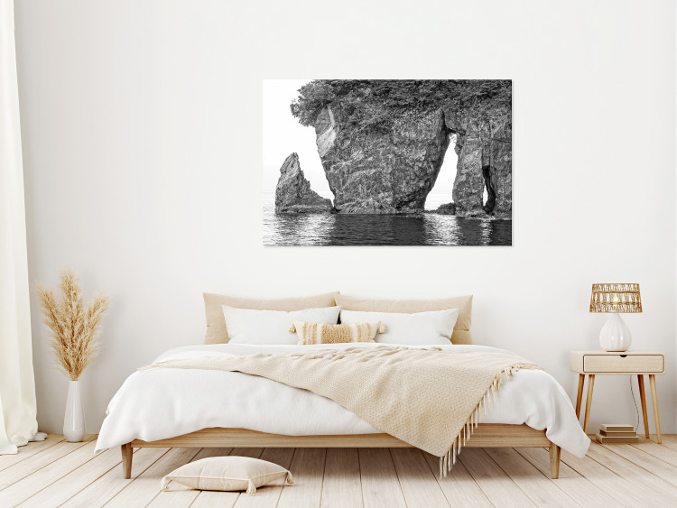 Canvas Art Print Lonely Rock (1 Part) Wide 138704 additionalImage 3