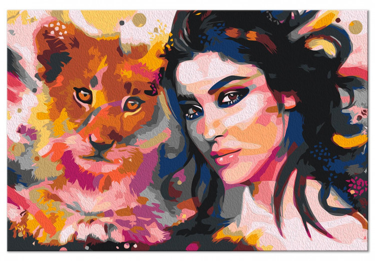 Paint by Number Kit Young Lion and the Girl 143304 additionalImage 4