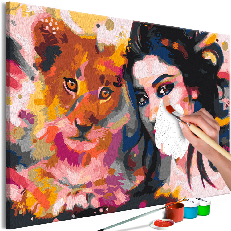 Paint by Number Kit Young Lion and the Girl 143304 additionalImage 3