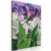 Paint by Number Kit Wild Tulips - Blooming White and Purple Flowers, Green Leaves 146204 additionalThumb 4