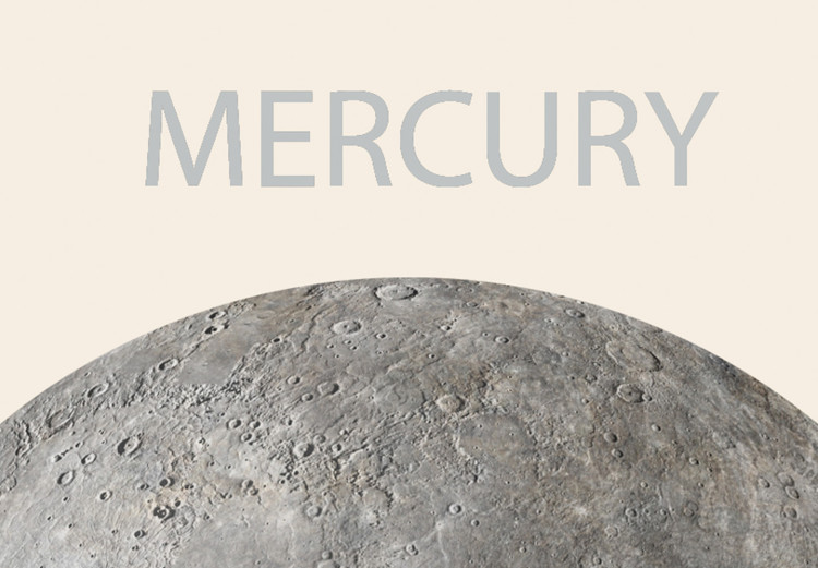 Canvas Art Print Mercury - The Smallest of the Planets of the Solar System in Graphic Terms 146304 additionalImage 5