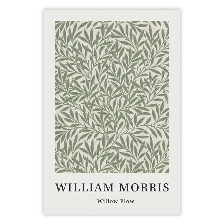 Wall Poster Geometric Composition - Green Leaves by William Morris 150304