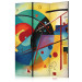 Room Divider Screen Colorful Abstraction - Composition Inspired by Kandinsky’s Work [Room Dividers] 151904