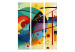 Room Divider Screen Colorful Abstraction - Composition Inspired by Kandinsky’s Work [Room Dividers] 151904 additionalThumb 4