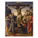 Art Reproduction Christ on the Cross and Saints Hieronymus, Francis of Assissi, the beatified Giovanni Colombini, John the Baptist and Mary Magdalene 155804