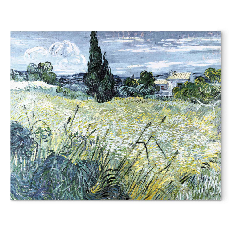 Art Reproduction Green Wheatfield with Cypresse 156504