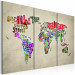 Canvas Print Colorful countries - triptych 55404 additionalThumb 2